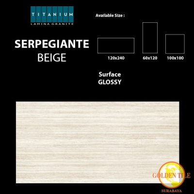 Titanium Granite Serpegiante Beige Glossy