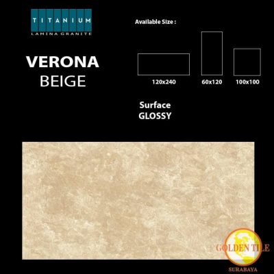 Titanium granite verona beige glossy