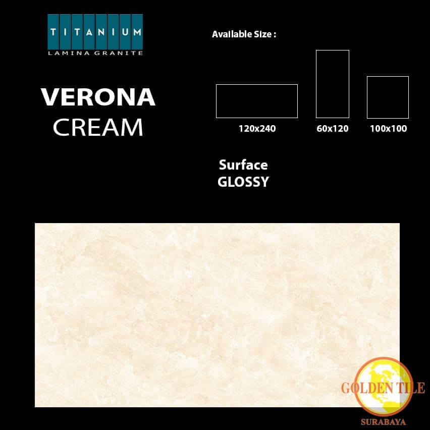 Titanium granite verona cream glossy